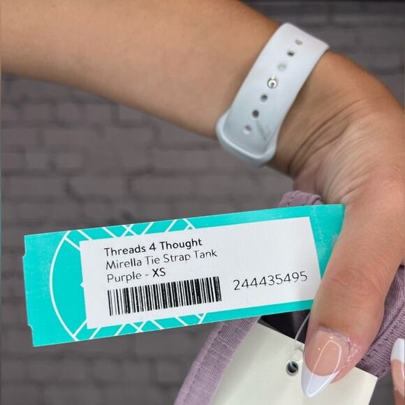 NWT Threads 4 Thought Mirella Tie Strap Tank - Lavender - Picture 4 of 5